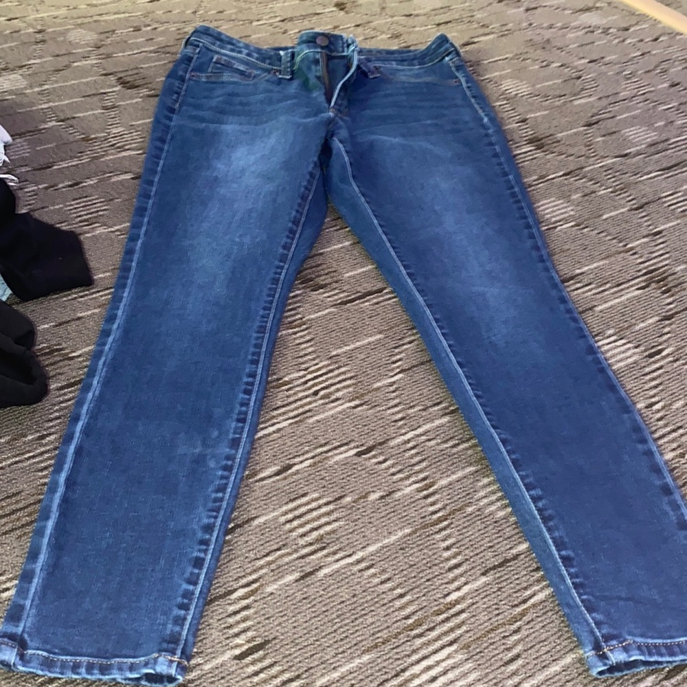 blue plain jeans